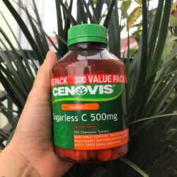 Viên C nhai không đường Cenovis Vitamin C 500mg Sugarless 300 viên 8 vien c nhai khong duong cenovis vitamin c 500mg sugarless 300 vien kc