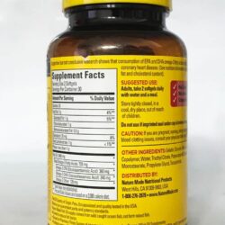 Viên dầu cá Nature Made Fish Oil 1200mg 360mg Omega-3 60 viên (Burp-Less) 6 vien dau ca nature made fish oil 1200mg 360mg 60 vien 040324 kb