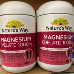 Viên uống bổ sung Magiê Nature’s Way Magnesium Chelate 1000mg 100 viên 3 vien uong bo sung magie natures way magnesium chelate 1000mg 100 vien ka