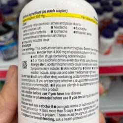 Viên uống Tylenol Acetaminophen Extra Strength 500mg 225 Caplets (Mẫu cũ) 9 IMG 0429