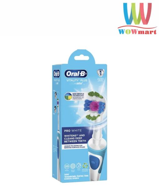 Bàn chải đánh răng sạc điện Oral-B Vitality Plus Pro White