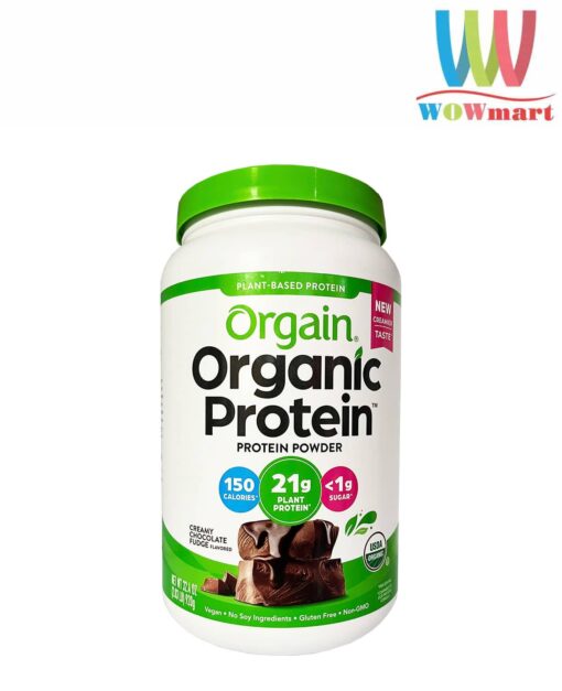 Bột Protein hữu cơ Orgain Organic Protein 920g hương Socola