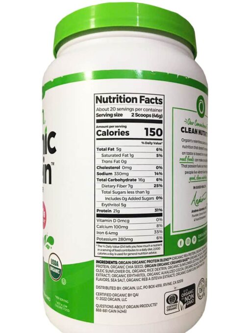 bot protein huu co orgain organic protein 920g huong socola 301024 kb