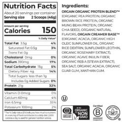 Bột Protein hữu cơ Orgain Organic Protein 920g hương Vani 5 bot protein huu co orgain organic protein 920g huong vani 140725 kb