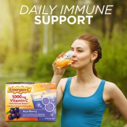 Bột sủi C tăng đề kháng Emergen-C Vitamin C 1000mg Acai Berry 30 gói 5 bot sui c tang de khang emergen c vitamin c 1000mg acai berry 30 goi ka
