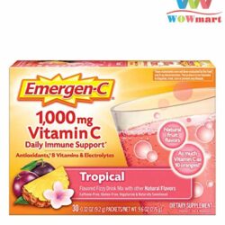 Bột sủi C tăng đề kháng Emergen-C Vitamin C 1000mg Tropical 30 gói