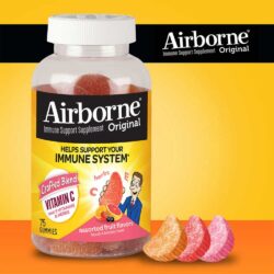 Kẹo dẻo bổ sung vitamin tăng đề kháng Airborne Immune Support Supplement 75 viên 5 keo deo bo sung vitamin tang de khang airborne immune support supplement 75 vien kb