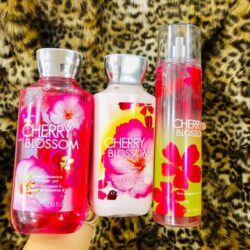Set tắm dưỡng xịt thơm Bath & Body Works Cherry Blossom 4 set tam duong xit thom bath body works cherry blossom ka