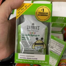 siro ho long dom huong nho cho tre zarbees baby cough syrup mucus 10 goi 30ml kf