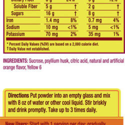 Bot cam bo sung chat xo Metamucil MultiHealth Fiber Real Sugar 5