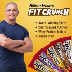 banh socola bo dau phong chef robert irvines fit crunch whey protein bars 18 thanh kd
