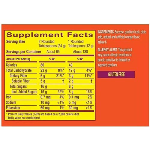 Bột cam bổ sung chất xơ Metamucil Fiber Real Sugar 130 liều lượng (1.56kg) 9 bot cam bo sung chat xo metamucil multihealth fiber real sugar 130 lieu luong 201224 kb