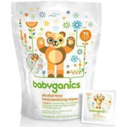 Giấy lau diệt khuẩn Babyganics Hand Sanitizing Wipes Alcohol-free Bịch 75 gói 6 giay lau diet khuan babyganics hand sanitizing wipes alcohol free bich 75 goi kb