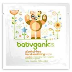 Giấy lau diệt khuẩn Babyganics Hand Sanitizing Wipes Alcohol-free Bịch 75 gói 8 giay lau diet khuan babyganics hand sanitizing wipes alcohol free bich 75 goi kd