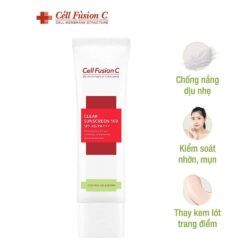 kem chong nang cho da dau va ba nhon cell fusion c clear sunscreen 100 spf48 50ml knd