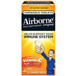 Kẹo ngậm bổ sung vitamin và khoáng chất từ Airborne Immune Support Supplement 32 viên (Cam) 7 keo ngam bo sung vitamin va khoang chat tu airborne immune support supplement 32 vien cam kc