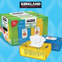 Khăn giấy diệt khuẩn Kirkland Signature Disinfecting Wipes Hộp 4 gói (304 tờ) 12 khan giay diet khuan kirkland signature disinfecting wipes hop 4 goi 304 to kc
