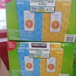 Khăn giấy diệt khuẩn Kirkland Signature Disinfecting Wipes Hộp 4 gói (304 tờ) 13 khan giay diet khuan kirkland signature disinfecting wipes hop 4 goi 304 to kd