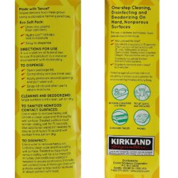 Khăn giấy diệt khuẩn Kirkland Signature Disinfecting Wipes Hộp 4 gói (304 tờ) 15 khan giay diet khuan kirkland signature disinfecting wipes hop 4 goi 304 to kf