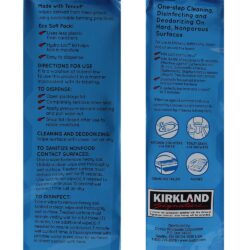 Khăn giấy diệt khuẩn Kirkland Signature Disinfecting Wipes Hộp 4 gói (304 tờ) 16 khan giay diet khuan kirkland signature disinfecting wipes hop 4 goi 304 to kg