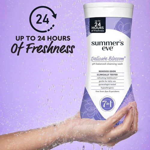 Nước rửa vệ sinh phụ nữ Summer’s Eve Delicate Blossom 444ml 9 nuoc rua ve sinh phu nu summers eve cleansing wash 444ml hong 231124 kd
