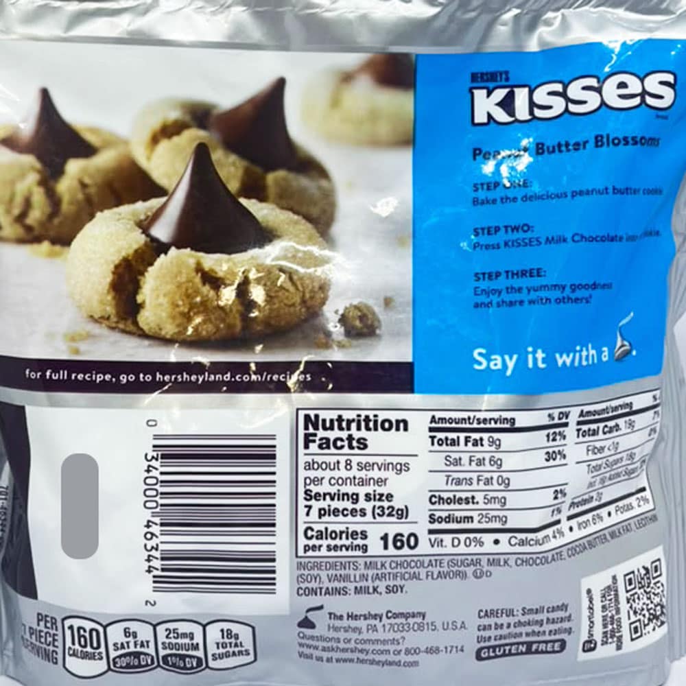 Socola Kisses sữa Hershey’s Kisses Milk Chocolate 269g - Ảnh 4