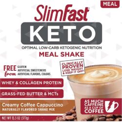 Sữa bột giảm cân SlimFast Keto Cream Coffee Cappuccino 377g 7 sua bot giam can slimfast keto cream coffee cappuccino 377g kc