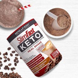 Sữa bột giảm cân SlimFast Keto Cream Coffee Cappuccino 377g 8 sua bot giam can slimfast keto cream coffee cappuccino 377g ke