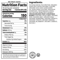 sua protein huu co orgain 20g plant based protein shake 330ml thung 18 hop vi socola knc