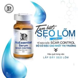 Tế bào gốc làm đầy sẹo rỗ, sẹo lõm NuEssential Serum Scar Control 5ml 6 te bao goc dac tri seo ro seo lom nuessential serum scar control 5ml kb