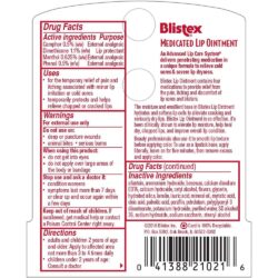 tuyp mo duong moi blistex medicated lip ointment 6g kc