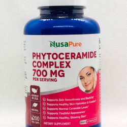 Viên uống chống lão hóa, cải thiện nếp nhăn NusaPure Phytoceramide Complex 700mg 200 Capsules 6 vien uong chong lao hoa cai thien nep nhan nusapure phytoceramides 700mg 200 vien knb