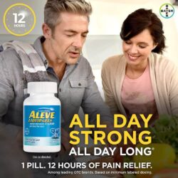 Viên uống Aleve Pain Reliever Naproxen Sodium 220mg 80 Liquid Gels x2 hộp 6 vien uong giam dau nhuc aleve pain reliever 220mg 80 vien kna