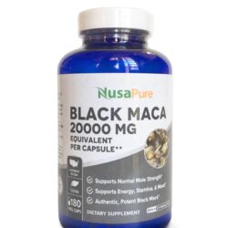 Viên uống tăng cường sức khỏe sinh lý nam nữ NusaPure Black Maca 20000mg 180 viên 9 vien uong tang cuong suc khoe sinh ly nam nu nusapure black maca 20000mg 180 vien kna