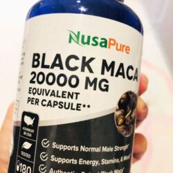 Viên uống tăng cường sức khỏe sinh lý nam nữ NusaPure Black Maca 20000mg 180 viên 12 vien uong tang cuong suc khoe sinh ly nam nu nusapure black maca 20000mg 180 vien knd