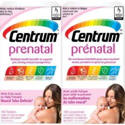 Vitamin cho bà bầu Centrum Prenatal Complete Multivitamin 100 viên 5 vitamin cho ba bau centrum prenatal complete multivitamin 100 vien kb