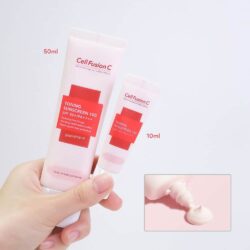 kem chong nang lam sang da cell fusion c toning sunscreen spf50 10ml hong knb