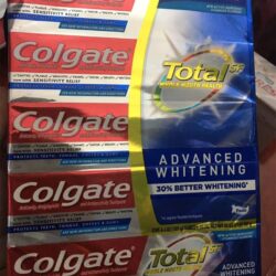 kem danh rang colgate total sf advanced whitening 181g x 5 tuyp kd