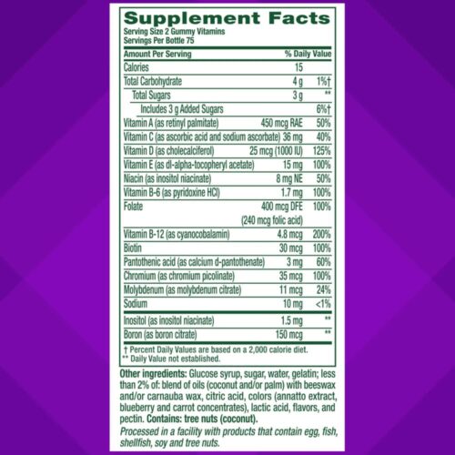 Kẹo bổ đa Vitamin cho người lớn Vitafusion MultiVites Multivitamin 150 viên 14 keo bo da vitamin cho nguoi lon vitafusion multivites multivitamin 150 vien 091025 kb