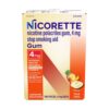 Kẹo cai thuốc Nicorette Gum Fruit Chill 4mg 100 viên