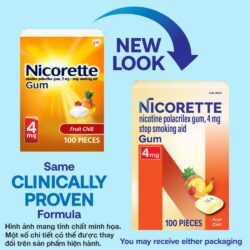 keo cai thuoc nicorette gum fruit chill 4mg 100 vien 211125 ka