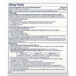 Kẹo cai thuốc Nicorette Gum Fruit Chill 4mg 100 viên 10 keo cai thuoc nicorette gum fruit chill 4mg 100 vien ke