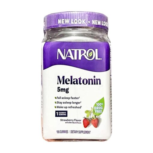 Kẹo dẻo giúp ngủ ngon Natrol Gummies Melatonin 5mg 180 viên