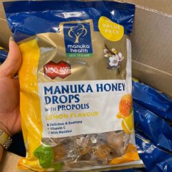 Kẹo ngậm chanh mật ong Manuka Health Manuka Honey Drop MGO 400+ 500g 5 keo ngam chanh mat ong manuka health manuka honey drop mgo 400 500g kb
