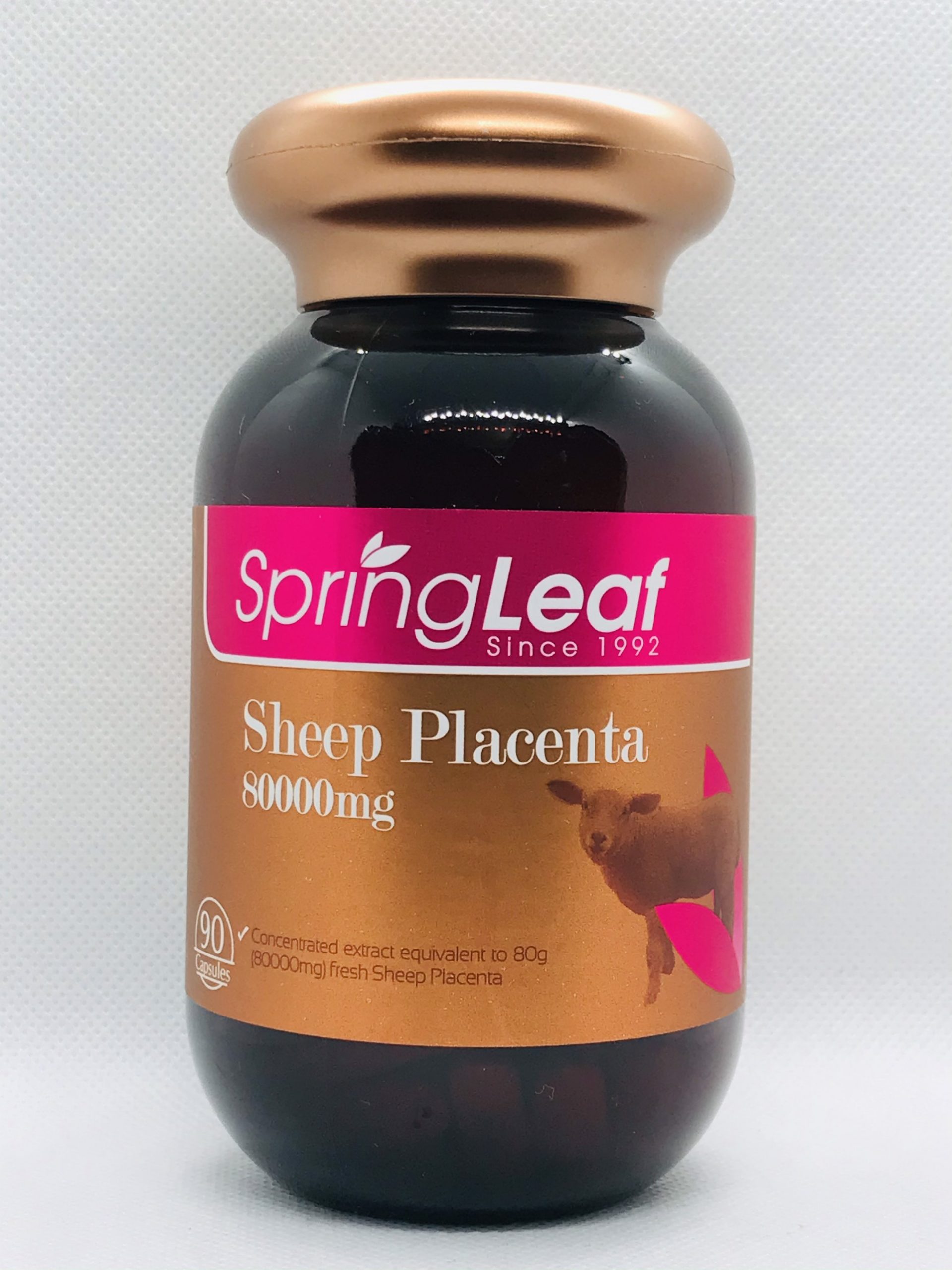 Viên uống nhau thai cừu Spring Leaf Sheep Placenta 80000mg 90 viên –  Wowmart VN | 100% hàng ngoại nhập