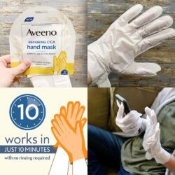 Mặt nạ dưỡng da bàn tay Aveeno Repairing Cica Hand Mask 1 đôi 7 mat na duong da ban tay aveeno repairing cica hand mask 1 doi kb