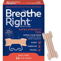 Miếng dán thông mũi, chống ngáy Breathe Right Extra Tan Beige 26 miếng (Đỏ) 8 mieng dan thong mui chong ngay breathe right extra tan beige 26 mieng do110124 ka