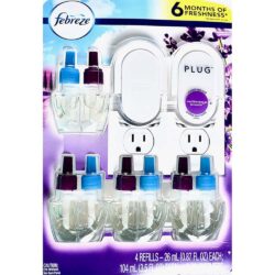 Phích cắm điện khuyếch tán tinh dầu Febreze Plug Air Freshener 2 máy + 4 tinh dầu Lavender 7 phich cam dien khuyech tan tinh dau febreze plug air freshener 2 may 4 tinh dau lavender ka