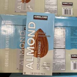 Sữa hạnh nhân Organic không đường Kirkland Signature Almond 946ml Thùng 12 hộp 12 sua hanh nhan organic khong duong kirkland signature almond 946ml ke
