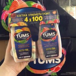 Viên ngậm giảm đầy hơi khó tiêu Tums Antacid Assorted Berries 100 viên 4 vien ngam giam day hoi kho tieu tums antacid assorted berries 100 vien ka